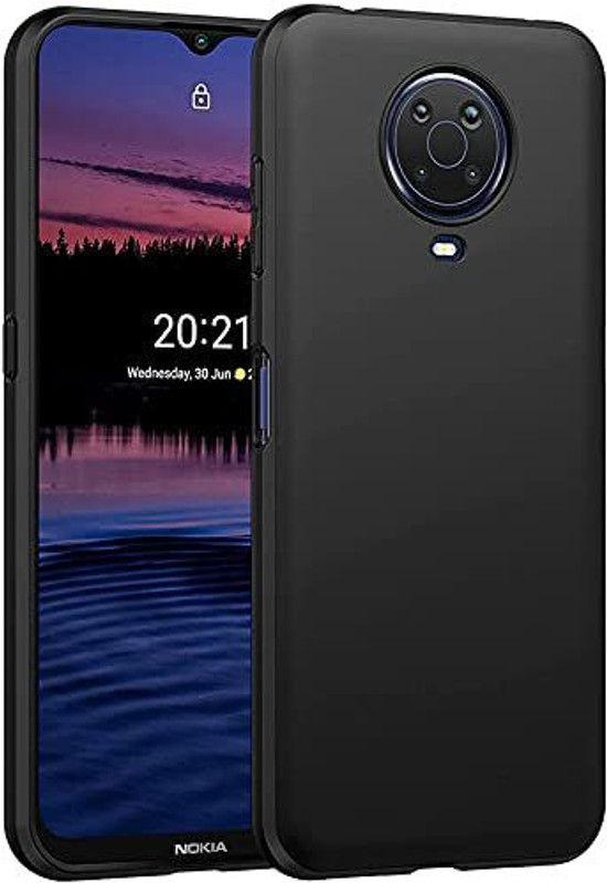 Velfo Back Cover for Nokia G20  (Black, Silicon, Pack of: 1)