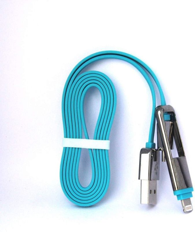 QRIOH Micro USB Cable 1 m 0026  (Compatible with Android, Apple iPhone, Multicolor)