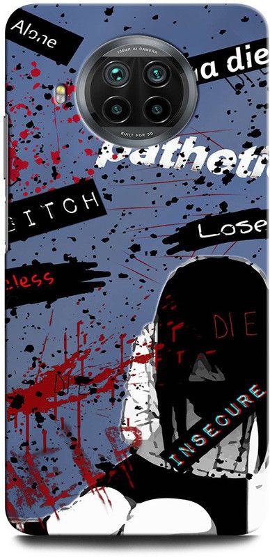 INTELLIZE Back Cover for Mi 10i M10iX05/m2007j17iGIRL, ALONE, WANNA DIE, LOSER, SAD GIRL  (Multicolor, Hard Case, Pack of: 1)