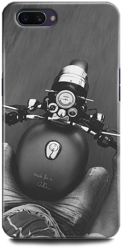 FIKORA Back Cover for Realme C2/RMX1941 ROYAL ENFIELD PRINTED  (Multicolor, Hard Case, Pack of: 1)