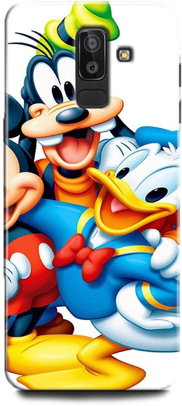 Afterglow Back Cover for SAMSUNG Galaxy J8 MICKEY MOUSE, DISNEY, DONALD DUCK, MICKEY  (Multicolor, Shock Proof, Pack of: 1)