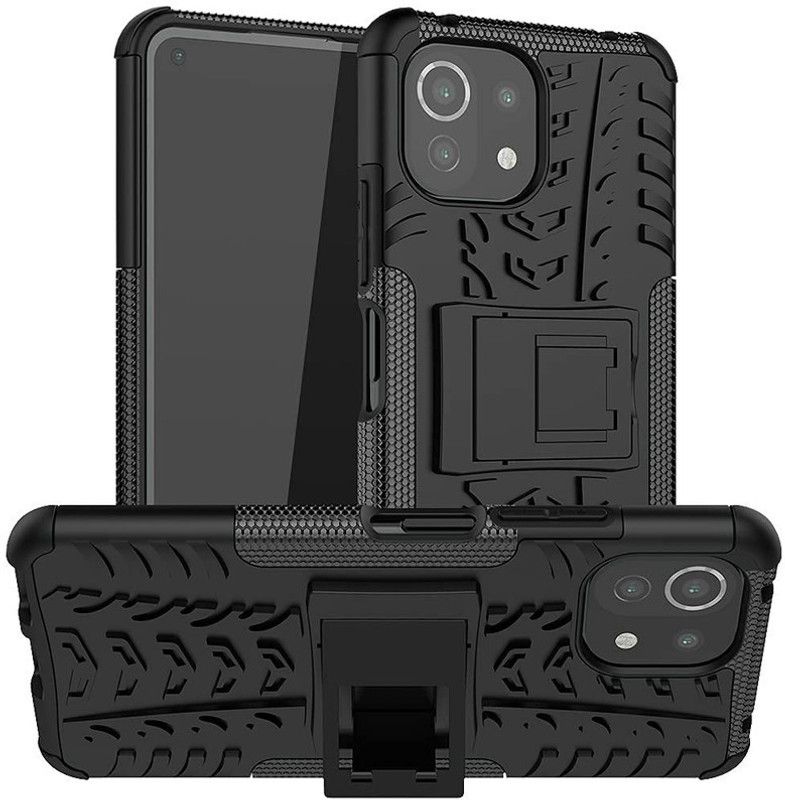 SmartPoint Bumper Case for Xiaomi Mi 11 Lite  (Black, Shock Proof, Pack of: 1)