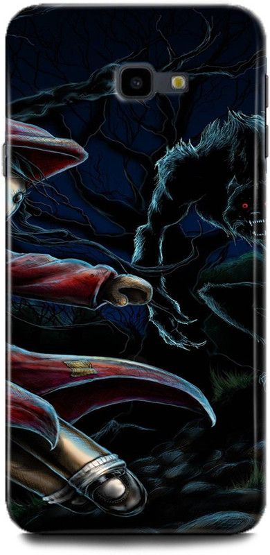 Afterglow Back Cover for SAMSUNG Galaxy J4 Plus LITTLE RED, SCARY, HELLOWEEN, FAIEYTALES, RIDINGHOOD  (Multicolor, Shock Proof, Pack of: 1)