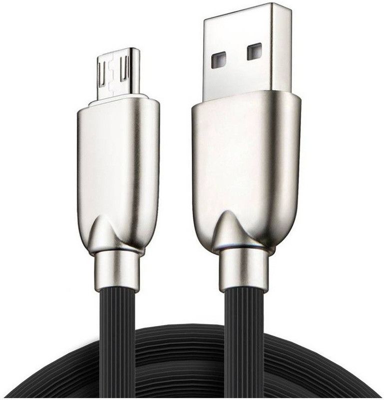 GIPTIP Micro USB Cable 1.4 m 1.40 Meter All Smartphone Ultra Fast Charging 2.1 Amp  (Compatible with All Android and Other Micro USB Supported Devices, Black, One Cable)