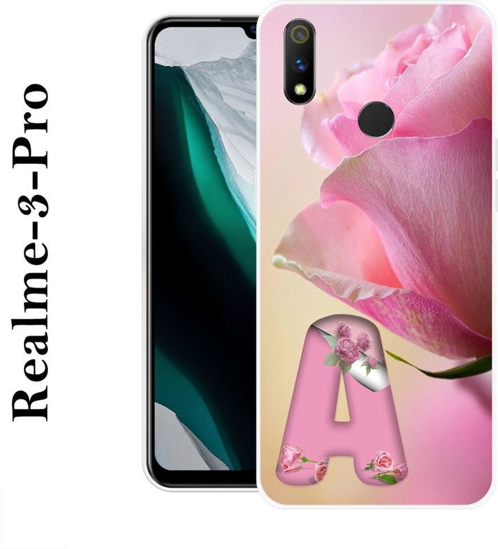KLC Back Cover for Realme 3 Pro  (Pink, Beige, Grip Case, Silicon)