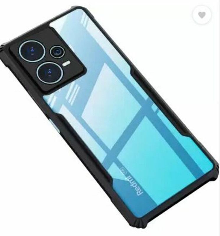 ALONZO Pouch for Redmi Note 12 Pro 5G  (Black, Transparent, Grip Case, Pack of: 1)