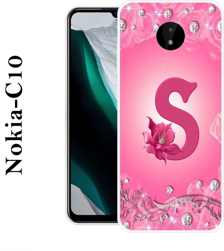 Sswastik Back Cover for Nokia C10  (Pink, Grip Case, Silicon)