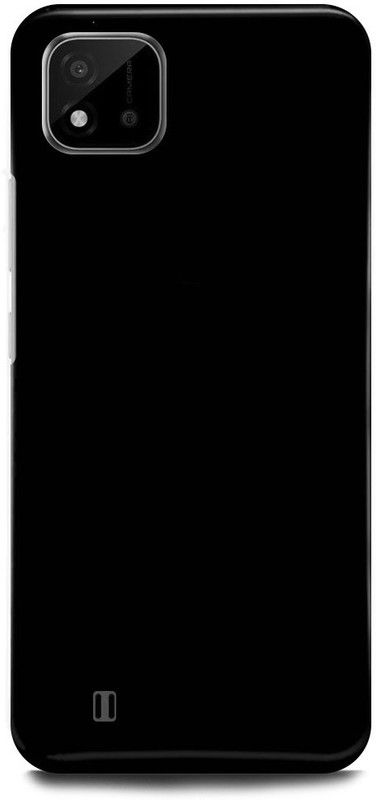 FIKORA Back Cover for Realme C11 2021, BLACK, SHADOW  (Black, Hard Case, Pack of: 1)