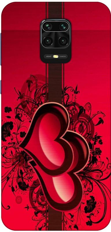 VITARO Back Cover for Redmi Note 9 Pro Max  (Black, Red, Grip Case, Silicon, Pack of: 1)