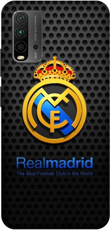 URCHIN Back Cover for Redmi 9 Power Real Madrid, Ronaldo, Football, Football club, Logo  (Multicolor, Shock Proof, Pack of: 1)