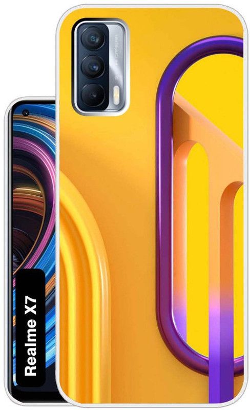 Flipkart SmartBuy Back Cover for Realme X7  (Yellow, Dual Protection, Silicon, Pack of: 1)