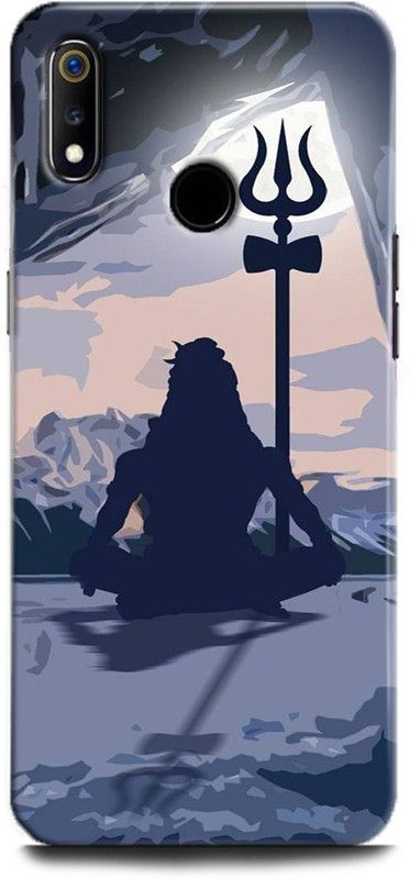 Afterglow Back Cover for Realme 3 MAHADEV TRISHUL, MAHADEV, MAHAKAL, OM, SHIV, TRISHUL  (Multicolor, Shock Proof, Pack of: 1)
