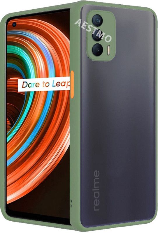 AESTMO Back Cover for Realme X7  (Green, Shock Proof, Pack of: 1)