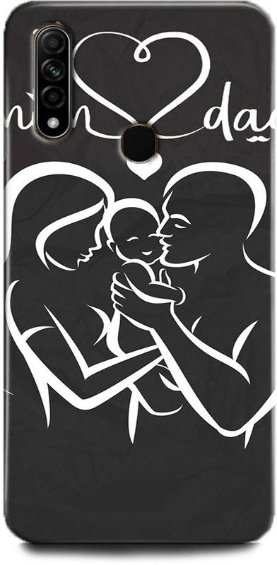 Afterglow Back Cover for OPPO A31 MOM AND DAD, DAD, I LOVE YOU, LOVE, MISSING, MOM,YOU  (Multicolor, Shock Proof, Pack of: 1)