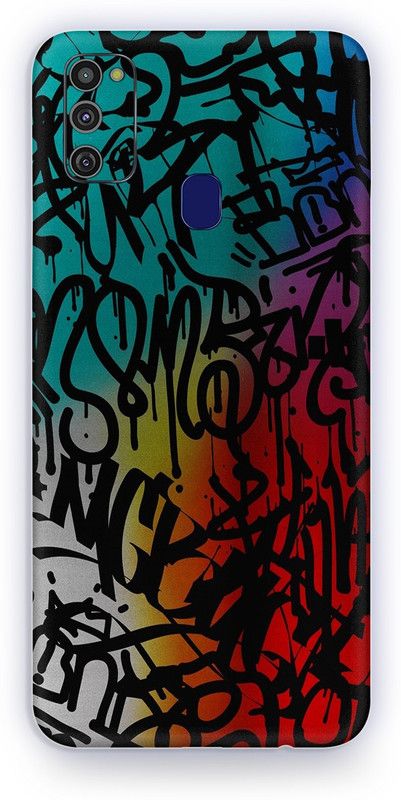 Jeeva Creation Samsung Galaxy M21, samsung galaxy M21, Samsung Galaxy M21 Mobile Skin  (Ultra Super Graffiti Text Skin With High Matte Finish.)