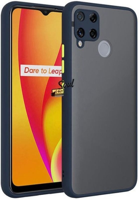 ALONZO Front & Back Case for Realme Narzo 30A, Realme C15  (Blue, Camera Bump Protector, Pack of: 1)