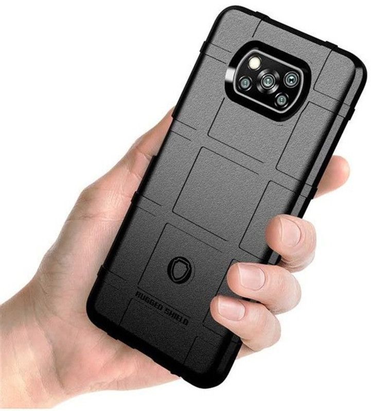 Elica Bumper Case for Xiaomi Poco X3 6.67"  (Black, Shock Proof, Pack of: 1)