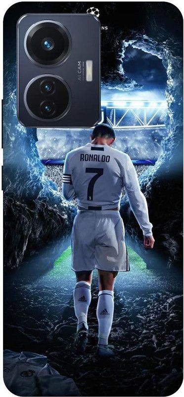 THE NARAYANA COLLECTIONS Back Cover for VIVO T1 44W- V2153-RONALDO BACK COVER,FOOTBALL,CR7,JERSY  (Multicolor, Hard Case, Pack of: 1)
