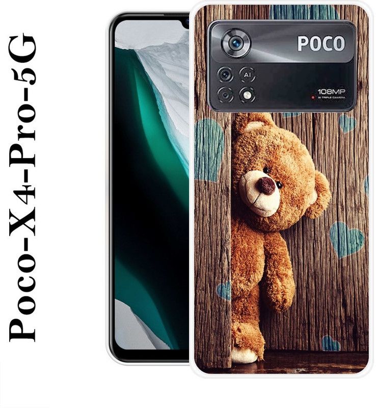 Sswastik Back Cover for Poco X4 Pro 5G  (Brown, Blue, Silicon)