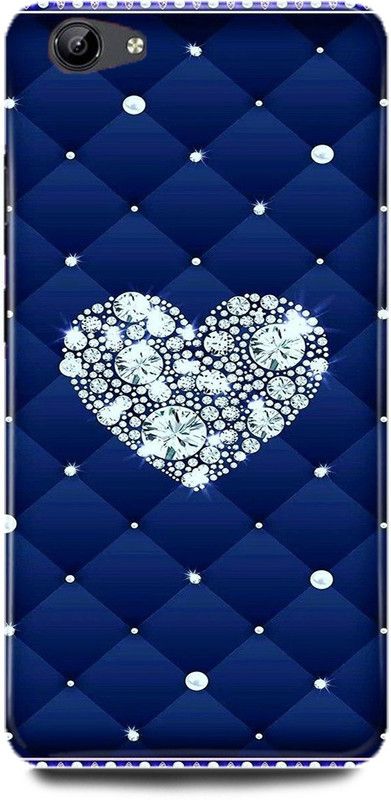 DIKRO Back Cover for vivo V5s, 1713, HEART, BLUE, BLING, STAR, LOVE  (Multicolor, Hard Case, Pack of: 1)