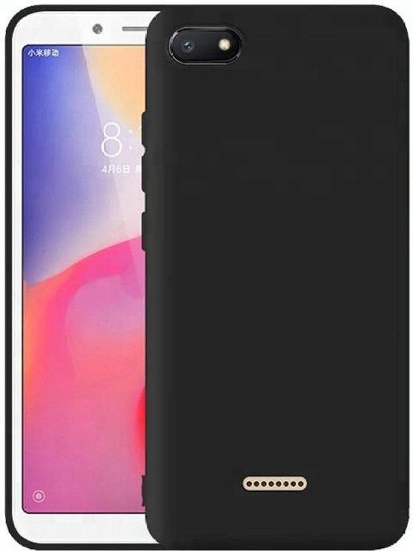 ZIVITE Back Cover for Mi Redmi 6A  (Black, Grip Case, Silicon, Pack of: 1)