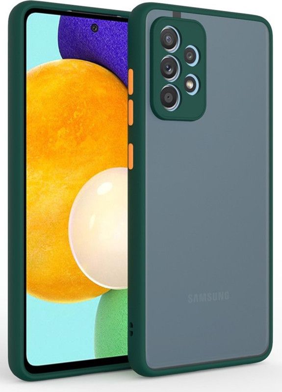 Gorilion Back Cover for Samsung Galaxy A53 5G  (Green, Camera Bump Protector, Pack of: 1)