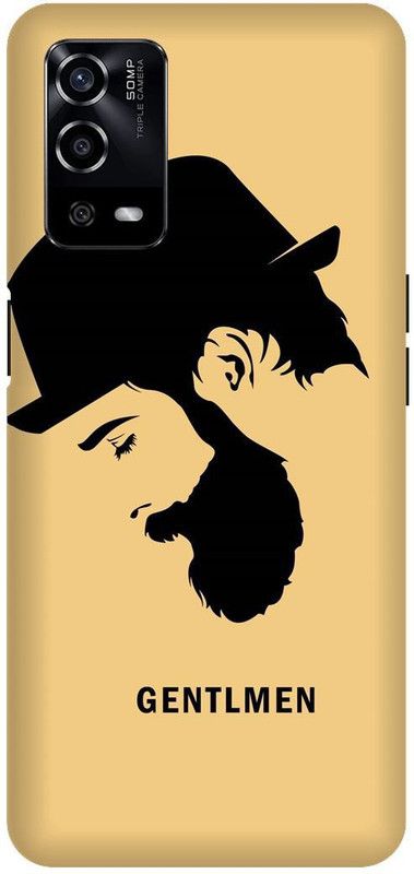 UMPRINT Back Cover for Oppo A55/CPH2325, Graphic Gentelman Man Printed Back Cover  (Multicolor, Hard Case, Pack of: 1)
