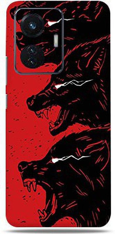 Mclaxa Vivo Iqoo Z6 Lite 5G, Red Wolf For vivo iqoo z6 lite 5g Mobile Skin  (Red Wolf skin (Only Back Panel Coverage))