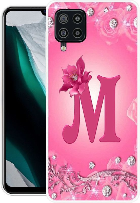 Sswastik Back Cover for Samsung Galaxy F22  (Pink, Silver, Grip Case, Silicon)