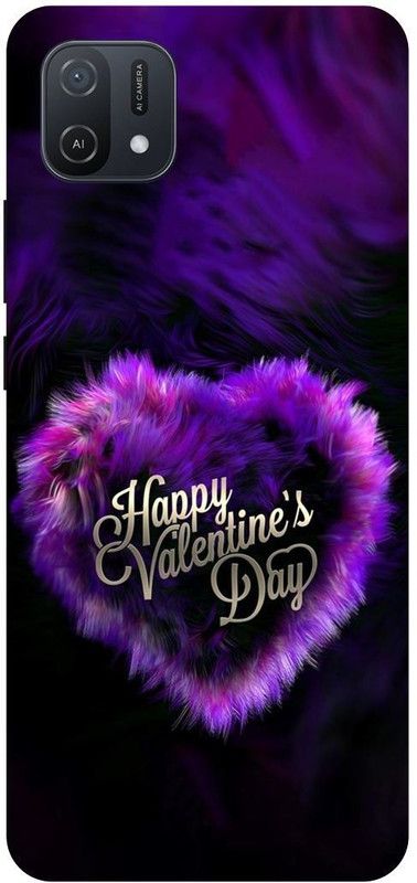 play fast Back Cover for OPPO A16E, CPH2421, HAPPY, VALENTINE, DAY, LOVE, COUPLE, GIRL, BOY  (Purple, Hard Case, Pack of: 1)