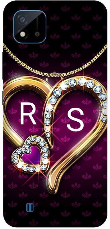 3D U PRINT Back Cover for Realme C20 ,RMX3061,RMX3063 RS, R LOVES S, NAME, LETTER, ALPHABET, RS LOVE  (Red, Waterproof, Pack of: 1)