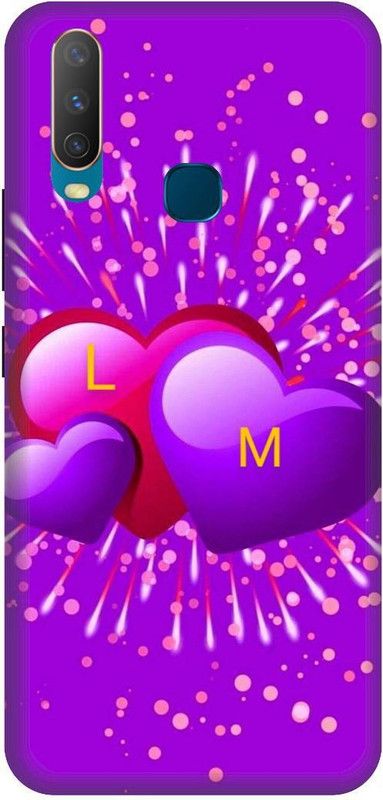 Thecoverking Back Cover for Vivo Y15 (L,M letter, L,M alphabet, L,M word, L, M name, heart, cases cover  (Multicolor, Waterproof)