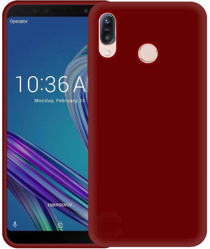 CASE CREATION Back Cover for Asus ZenFone Max M1 ZB556KL  (Red, Shock Proof, Silicon, Pack of: 1)