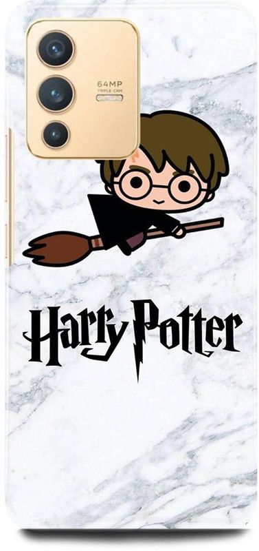 FIKORA Back Cover for Vivo V23 5G , V2130, HOGWARTS, POTTAR, THE, BOY, WHOLIVEDPHILOSOPHERSSTONE  (White, Hard Case, Pack of: 1)