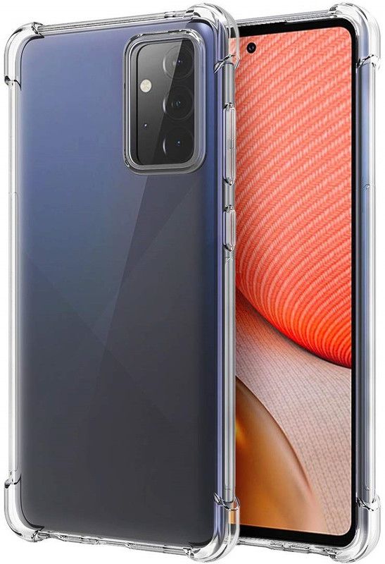 CELLCAMPUS Pouch for Samsung Galaxy A32  (Transparent, White, Grip Case, Pack of: 1)