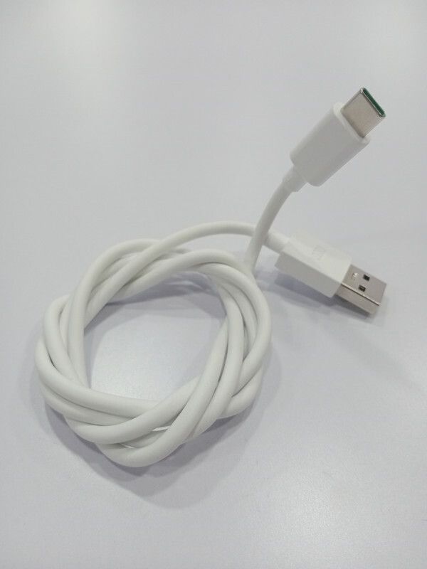 NUKAICHAU USB Type C Cable 6.5 A 1.00362999999995 m Copper Braiding mi 33w adapter  (Compatible with 50W/5A FAST CHARGING CABLE TYPE C SUPPORT VOOC / DART / DASH / WARP, White, One Cable)