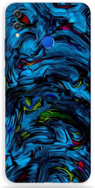 Mclaxa Honor 8X, Honor 8X Mobile Skin  (Blue Lava Skin With Super matte finish)