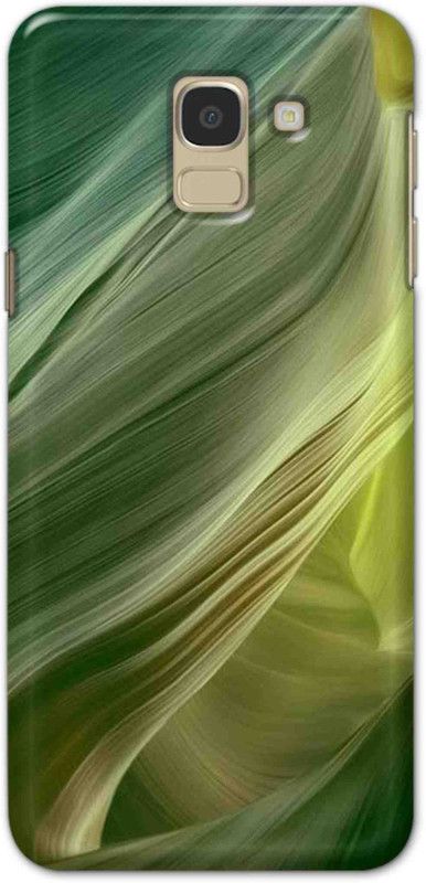 NDCOM Back Cover for Samsung Galaxy J6 Green Printed  (Multicolor, Hard Case, Pack of: 1)