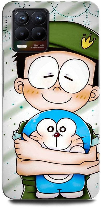 ORBIQE Back Cover for Realme 8 Pro RMX3081 DORAEMON, NOBITA, CARTOON, FUNNY, CUTE, DORAEMON  (Multicolor, Hard Case, Pack of: 1)