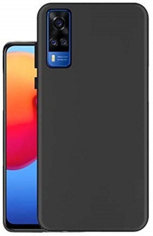 Foncase Back Cover for VIVO Y51, VIVO Y51, Vivo Y51A, vivo y51a, Vivo Y31, vivo y31  (Black, Grip Case, Silicon, Pack of: 1)