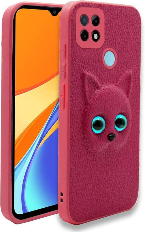 Meephone Back Cover for Redmi 9, Poco C31  (Pink, 3D Case, Pack of: 1)