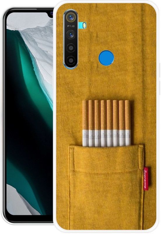 PAEDICON Back Cover for Realme 5, Realme 5s, Realme 5i, Realme Narzo 10  (Yellow, Grip Case, Silicon)