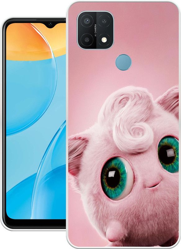 Print maker Back Cover for Oppo A15  (Pink, Grip Case, Silicon, Pack of: 1)