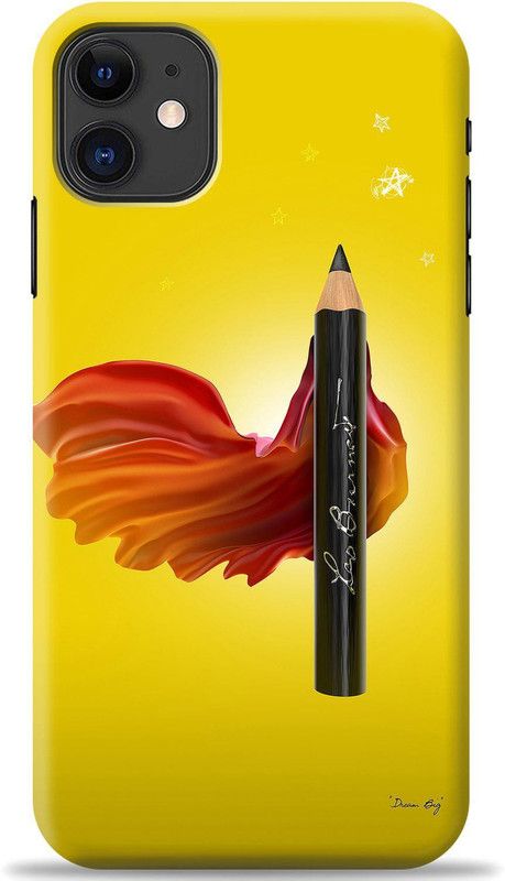 Crafter Back Cover for Apple iPhone 11  (Yellow, Shock Proof, Pack of: 1)