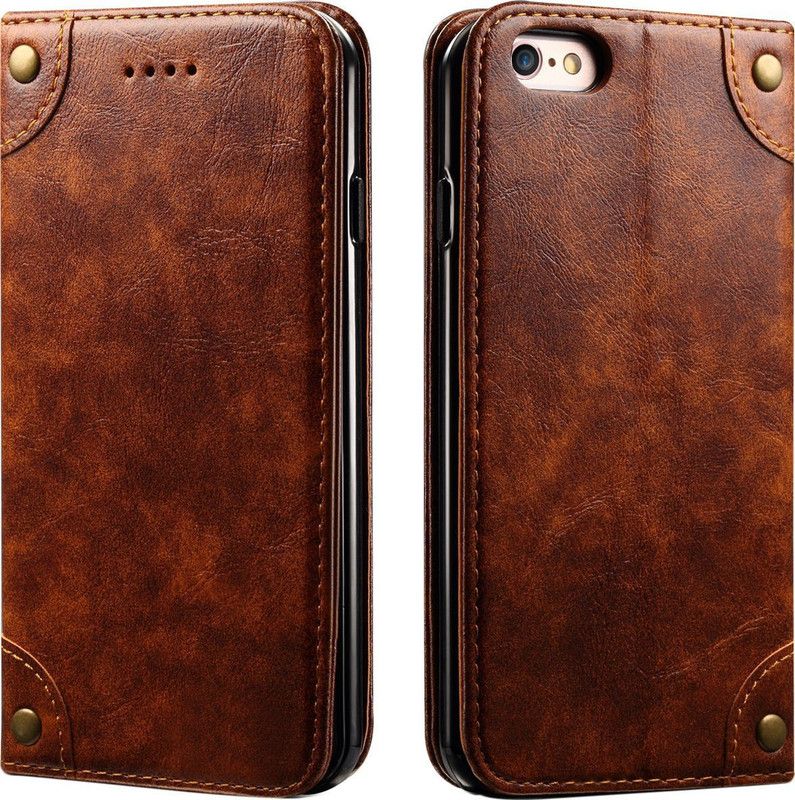 Cubix Flip Cover for Apple iPhone 6s / iPhone 6  (Brown, Magnetic Case, Pack of: 1)
