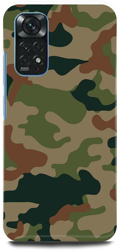 play fast Back Cover for Redmi Note 11 INDIAN, ARMY, TEXTURE, DRESS  (Khaki, Hard Case)
