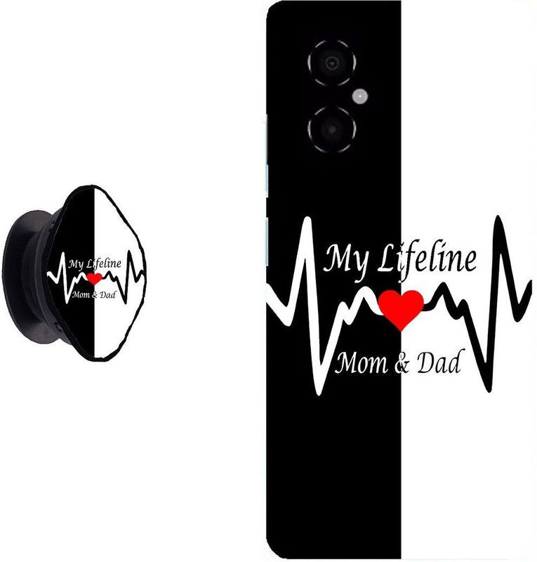 Zappy Back Cover for Poco M4 5G  (Black, White, Grip Case, Pack of: 1)