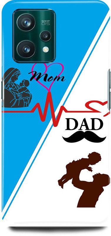 play fast Back Cover for realme 9i, RMX3491 MOM, LOVE, DAD, LOVE, MOMDAD  (Multicolor, Hard Case, Pack of: 1)