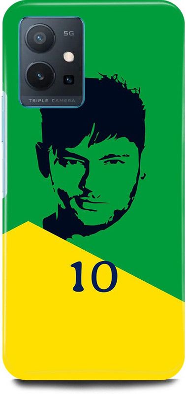 play fast Back Cover for Vivo T1 5G, V2141 NEYMAR, JR, BARCELONA,FOOTBALL,JUNIOR,PSG,FRANCE  (Green, Hard Case, Pack of: 1)