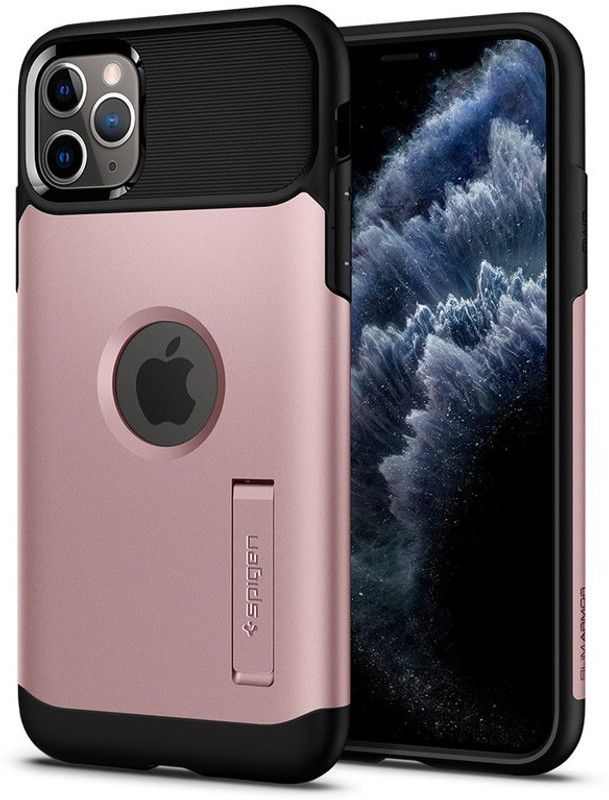 Spigen Slim Armor Back Cover for APPLE iPhone 11 Pro  (Pink, Shock Proof, Pack of: 1)
